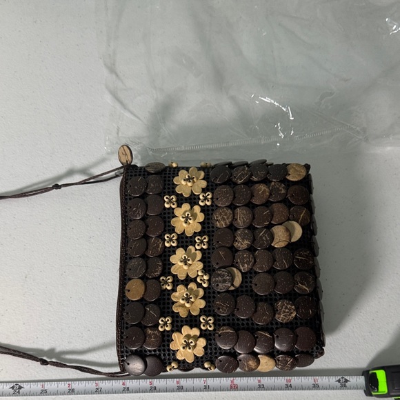 Brown Floral Accent Crossbody Bag - Picture 8 of 8